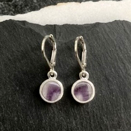 Twillight Amethyst Drop Earrings